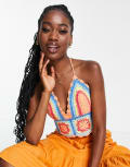[ASOS DESIGN] ASOS DESIGN crochet cami in blue 4 Blue