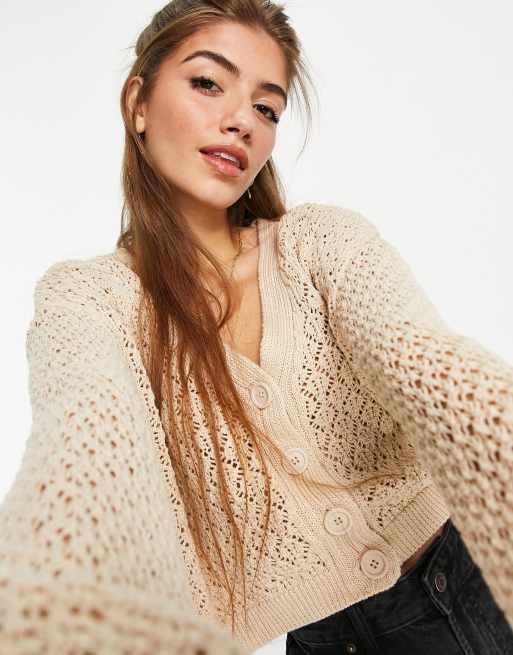 ASOS crochet cardigan in | ASOS