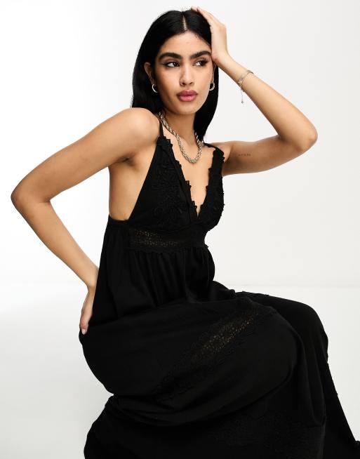 Asos robe cheap longue noire