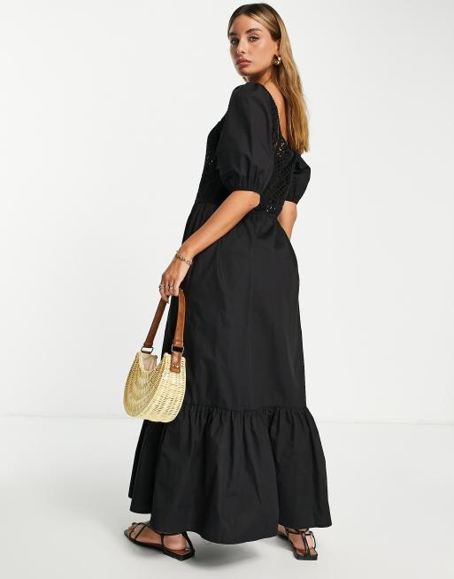 Asos cotton shop maxi dress