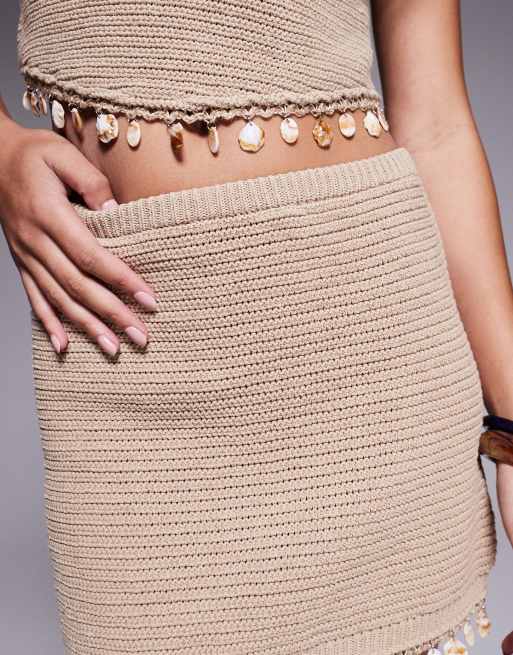 Crochet White Wrap Skirt Universal Store ASOS DESIGN Crochet