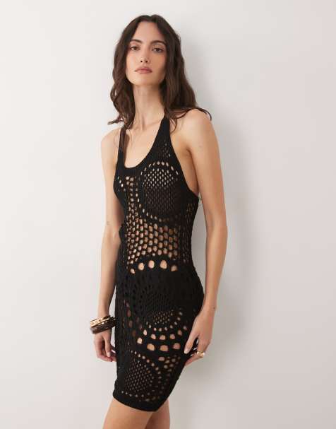 Black Crochet Dresses | Shop at ASOS