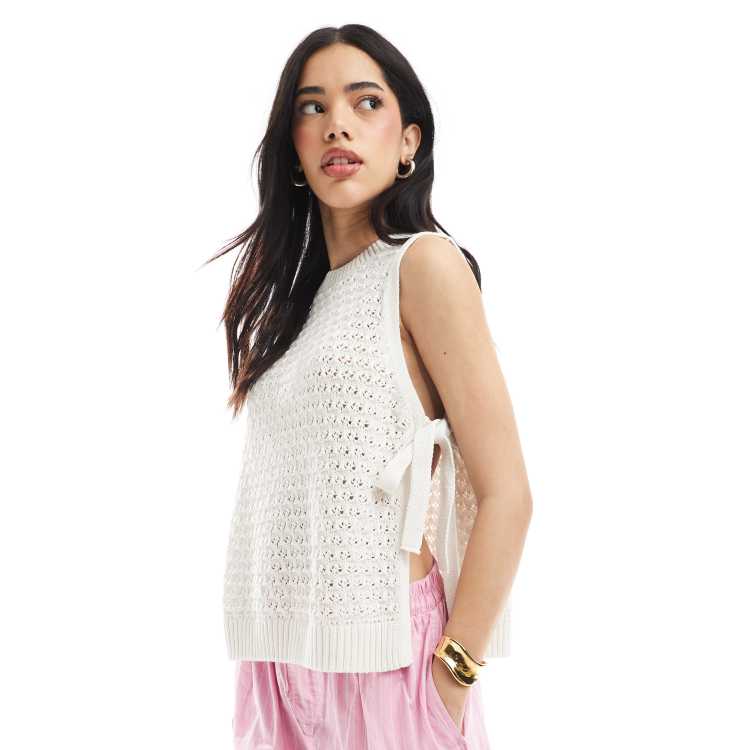 ADAWAS - ADAWAS(アダワズ) CROCHET TIE VEST レディース