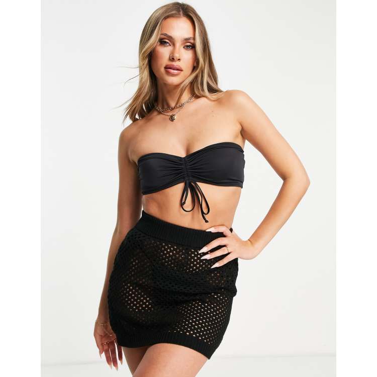 Black beach clearance skirt