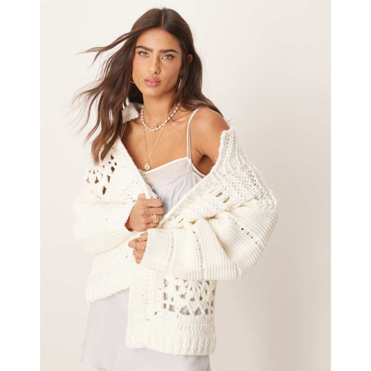 anuke(アンヌーク) Patchwork Lace Cardigan | サウスオレンジ