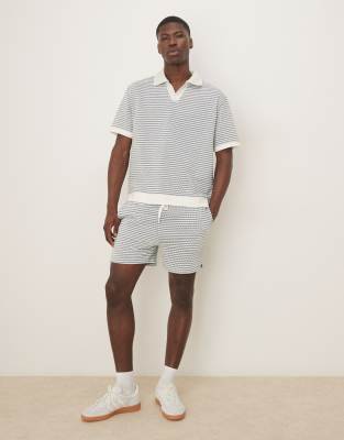 Asos Design Crochet Shorts In Neutral