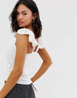 asos crochet top