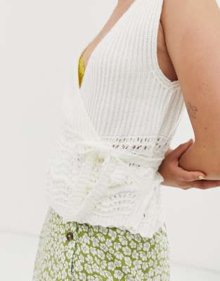 asos crochet top