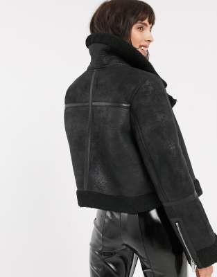 cropped aviator jacket