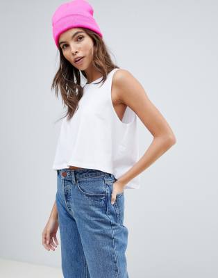 asos white vest top