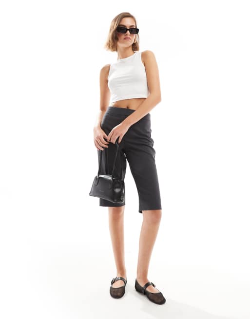 ASOS DESIGN - Crop top à col montant - Blanc, 2 de 4