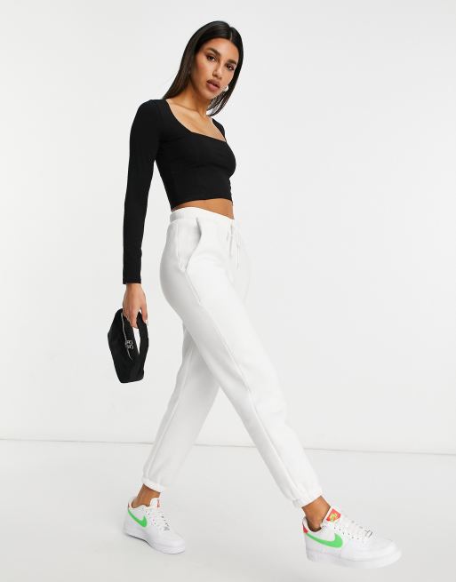 ASOS DESIGN - Crop top à encolure carrée et coutures apparentes - Noir, 4 de 4