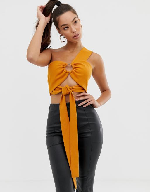 ASOS DESIGN - Crop top avec anneau