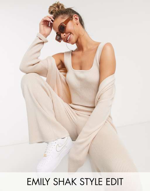 ASOS DESIGN - Maille d'ensemble - Fauve, 2 de 4