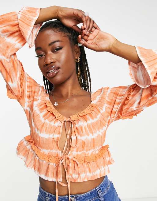 Asos store frill top