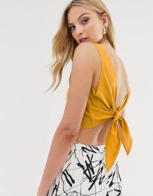 asos tie top