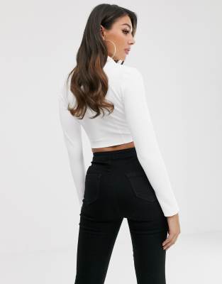asos white corset top