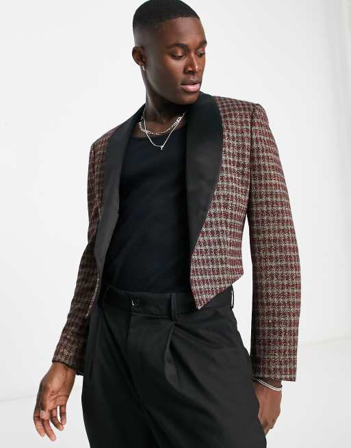 Asos hot sale houndstooth blazer