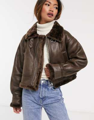 cropped aviator jacket