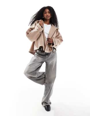 ASOS DESIGN CROPPED CAPE FORMAL COAT 