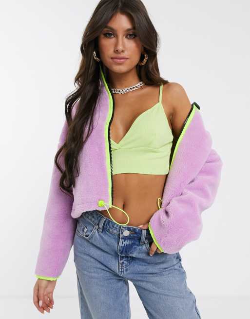 Cropped discount fleece womens