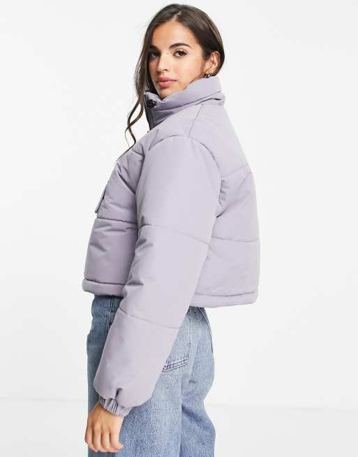 Half zip puffer jacket online