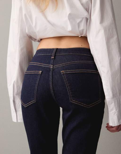 ASOS DESIGN - Cropped jeans med svaj i skyllet vask, 3 af 7