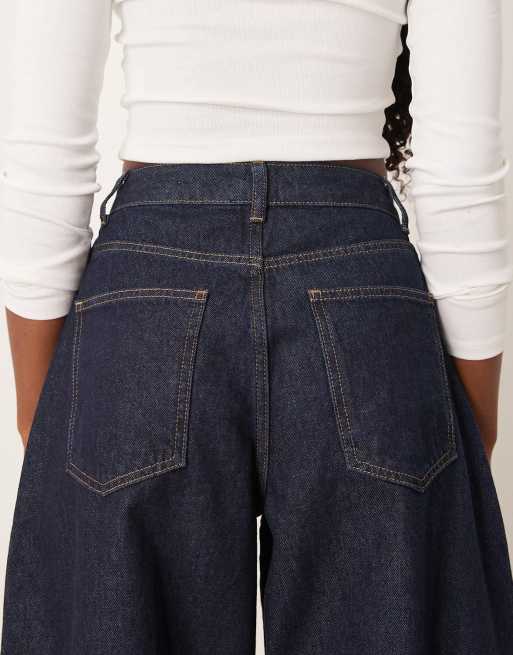 ASOS DESIGN - Cropped jeans met wijde ronde pijpen en gulp met knopen, 4 van 5