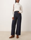 [ASOS DESIGN] ASOS DESIGN cropped jeans with patch pockets-Blue 8 Blue
