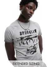 Camiseta blanca sin mangas de canalé de Topman
