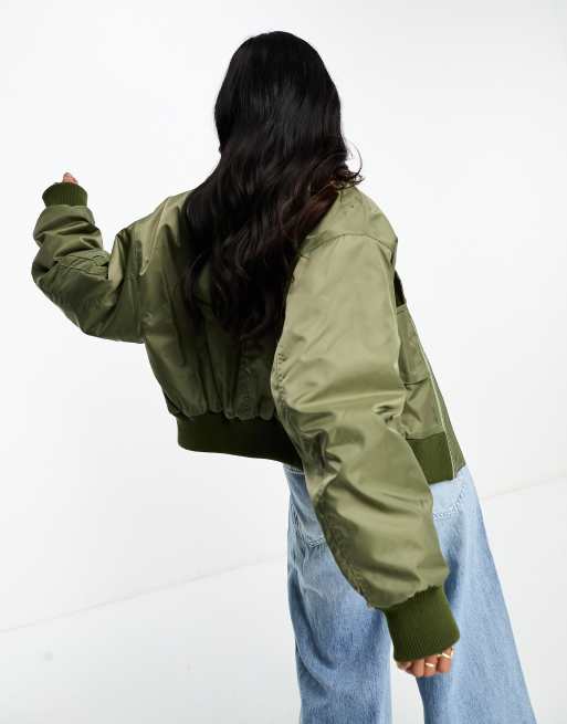 Cropped sale nylon jacket