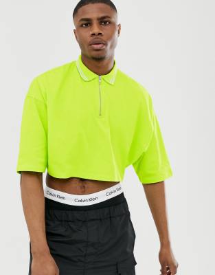 asos neon green top