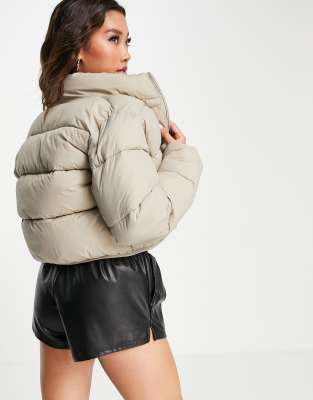 cropped puffer jacket asos