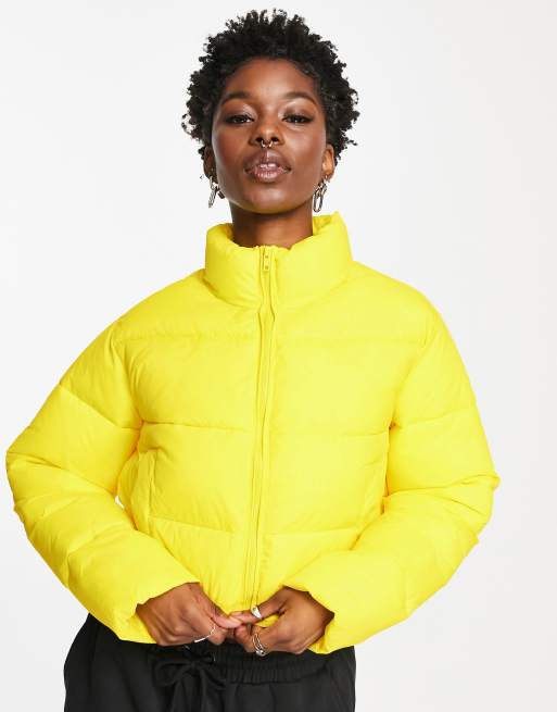 Cropped Puffer Jacket Yellow | atelier-yuwa.ciao.jp