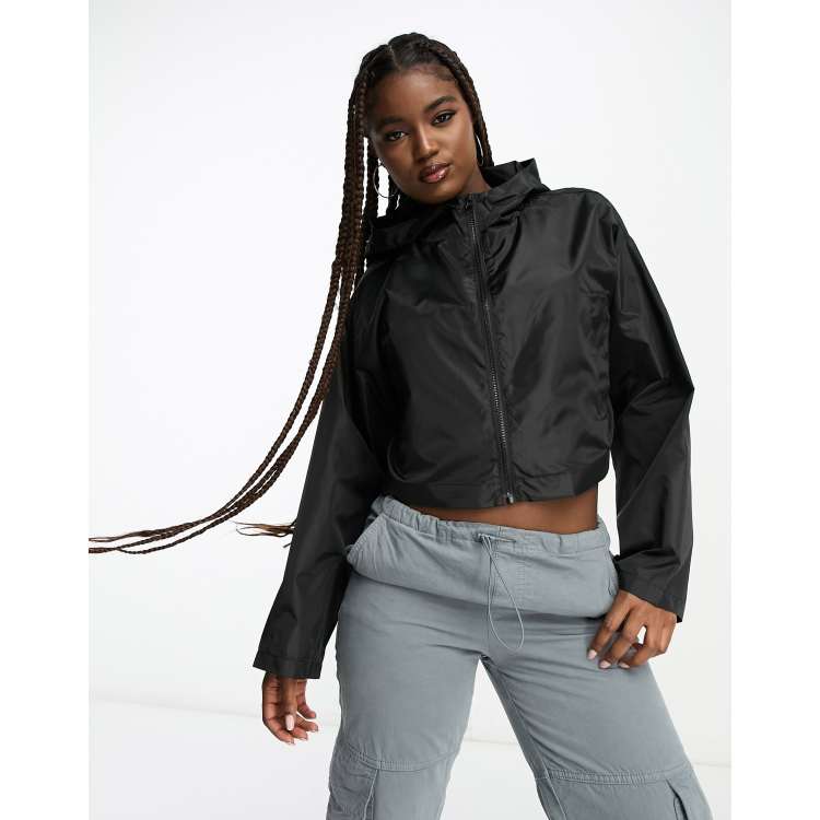 Windbreaker jacket hot sale crop top