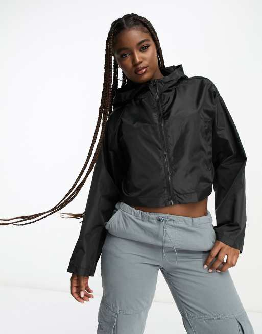 Cropped cheap hooded coat