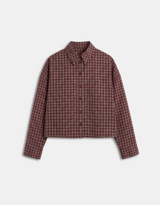 ASOS DESIGN cropped shirt in check, 5 of 7
