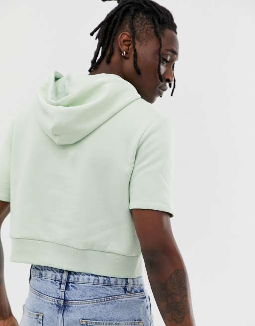 Green short sleeve on sale hoodie