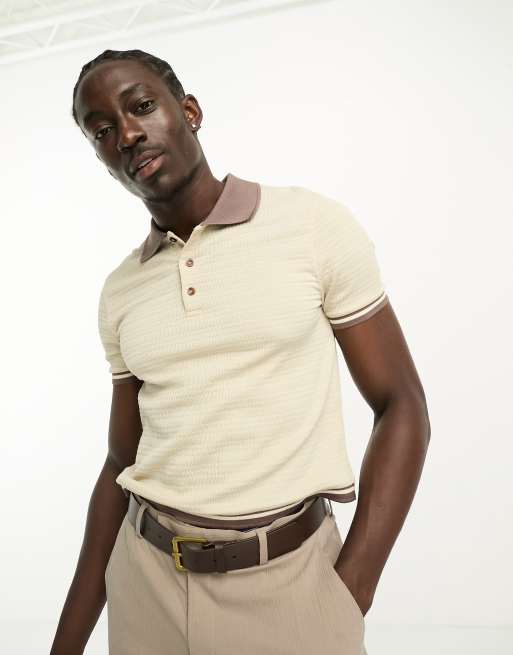 Cropped collared store polo shirt