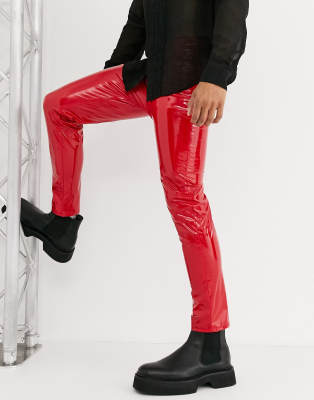 asos red jeans