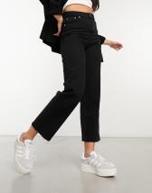 Signature 8 All Over Embellished Straight Leg Jeans in Wash Black