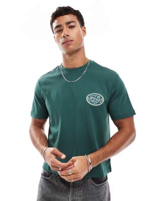 Asos Design Cropped T-shirt With Athletic Embroidery