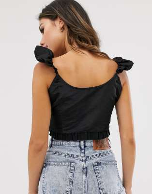 asos frill top