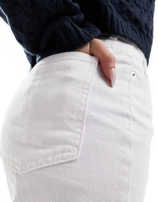 ASOS DESIGN cropped wide jeans in white, 2 of 5