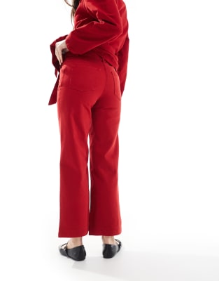 ASOS DESIGN CROPPED WIDE LEG JEANS 