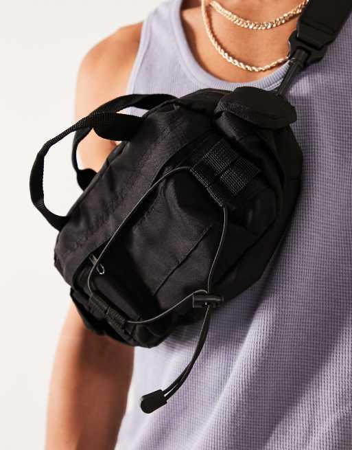 Nylon Bungee Cross Body Bag