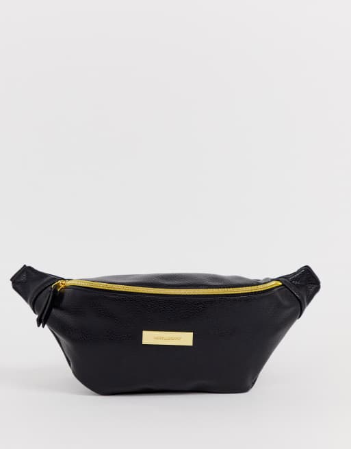 Black and gold store bum bag