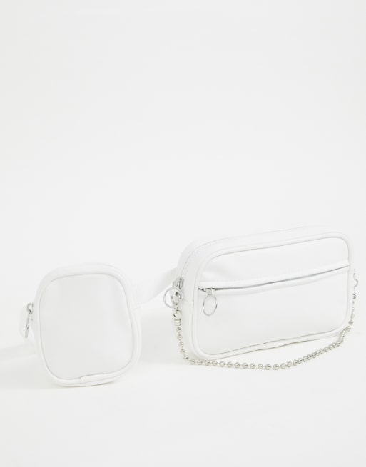 White leather bum bag new arrivals