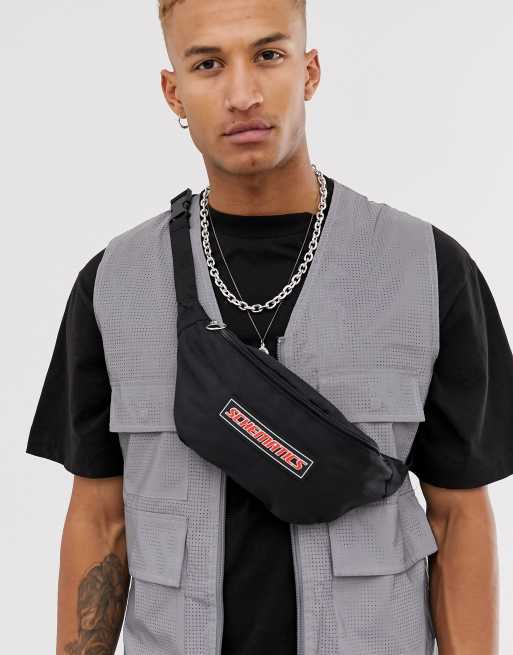 men wearing cross body bag