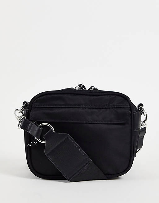 Bags cross body camera bag in black nylon 